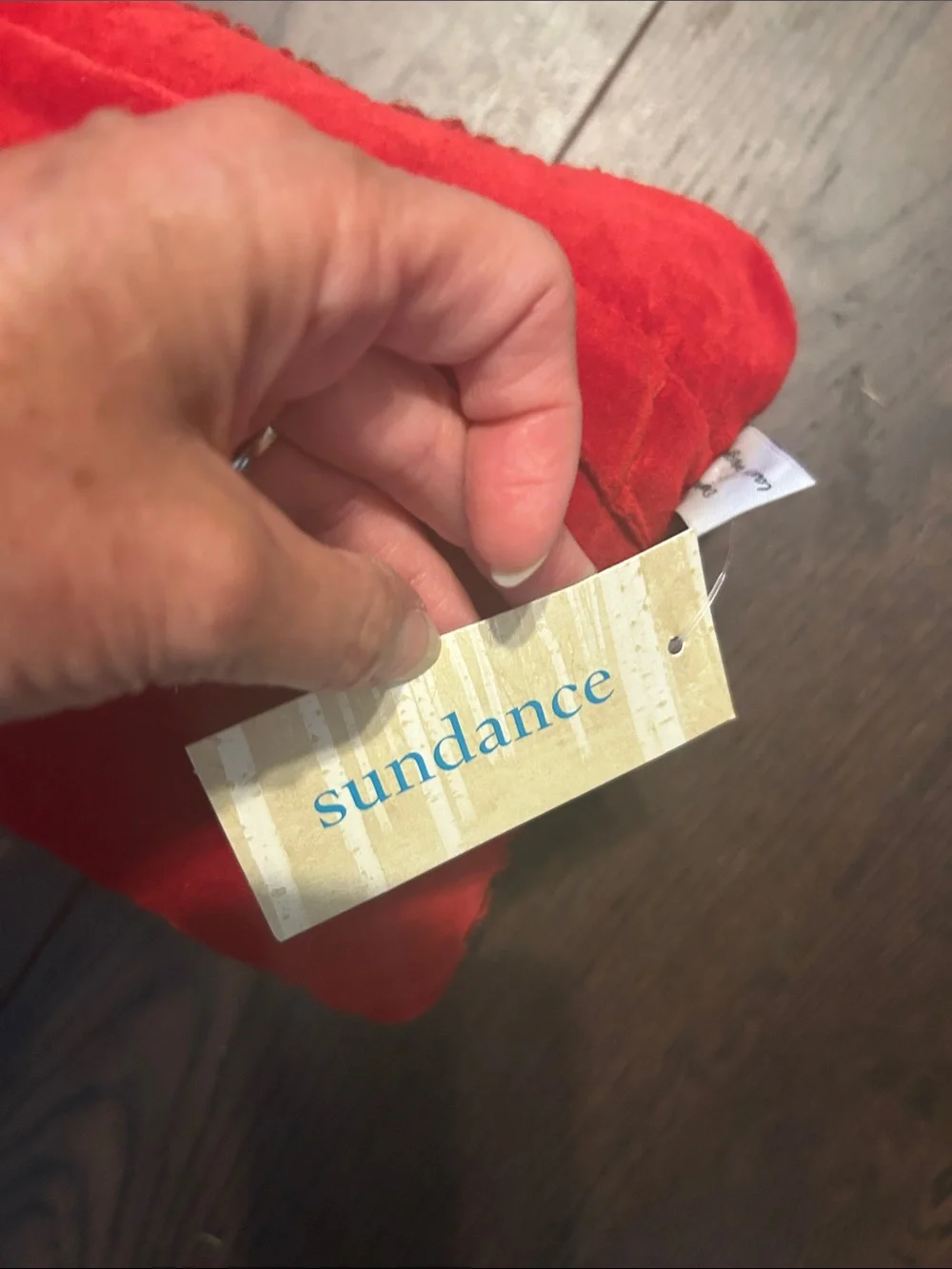 NWT “More Love” pillow (12”x8”, wool) from Sundance catalog